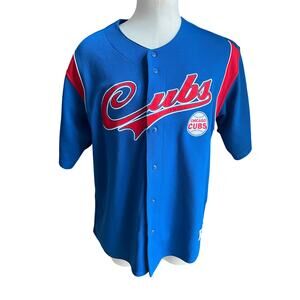 Vintage 90s Chicago Cubs blue jersey size XL
